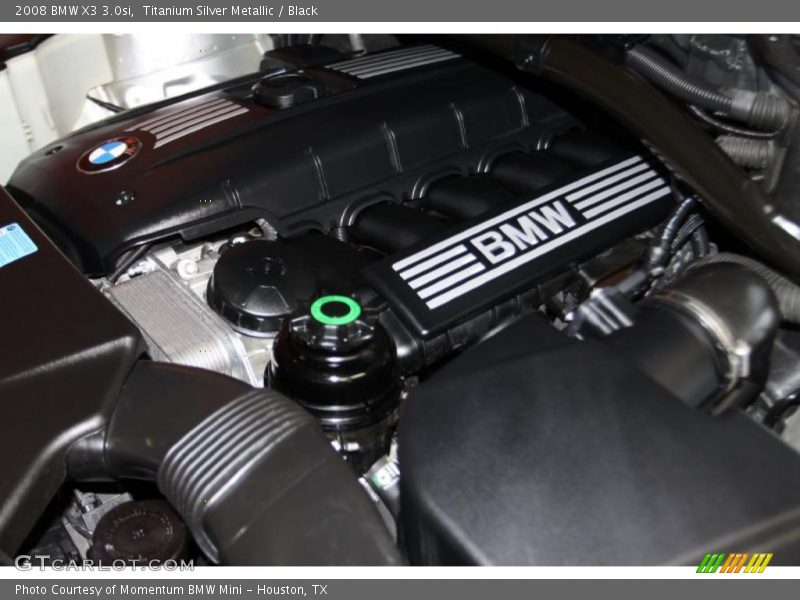 Titanium Silver Metallic / Black 2008 BMW X3 3.0si