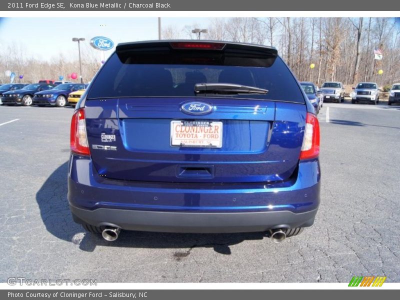 Kona Blue Metallic / Charcoal Black 2011 Ford Edge SE