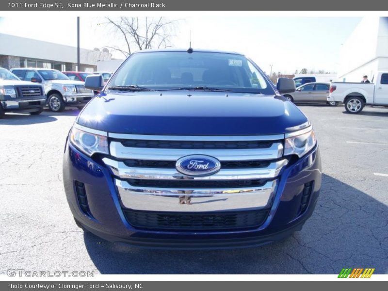 Kona Blue Metallic / Charcoal Black 2011 Ford Edge SE