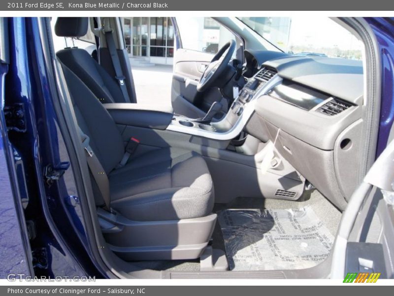 Kona Blue Metallic / Charcoal Black 2011 Ford Edge SE
