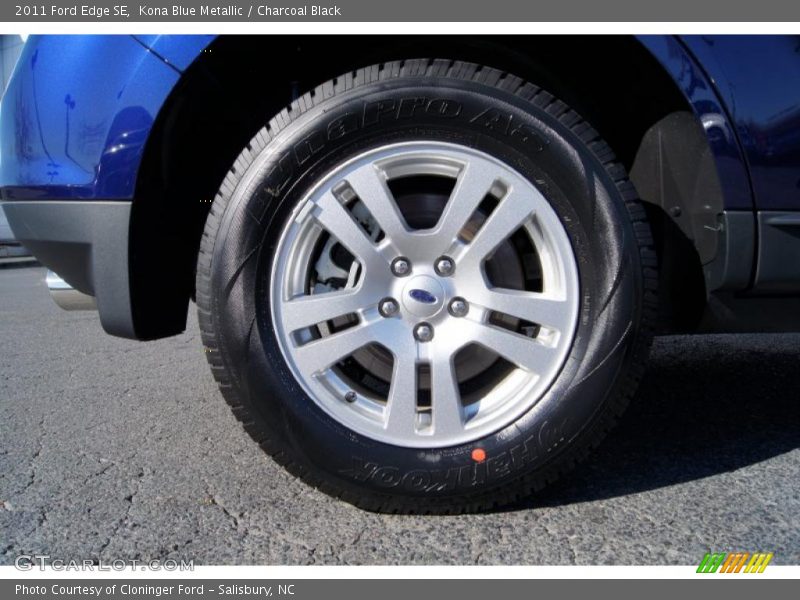 Kona Blue Metallic / Charcoal Black 2011 Ford Edge SE