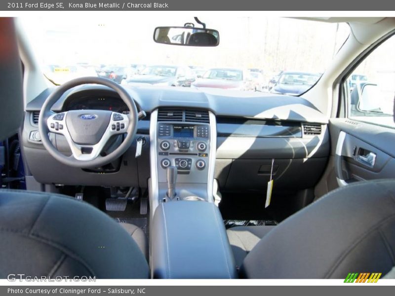 Kona Blue Metallic / Charcoal Black 2011 Ford Edge SE