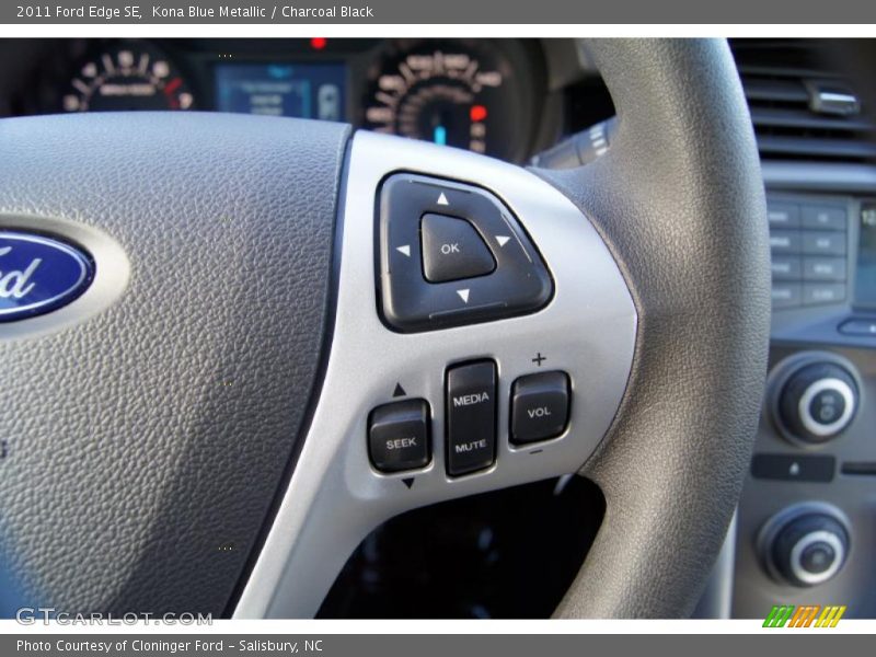 Kona Blue Metallic / Charcoal Black 2011 Ford Edge SE