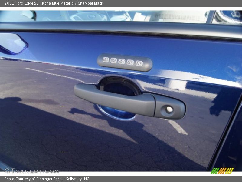 Kona Blue Metallic / Charcoal Black 2011 Ford Edge SE