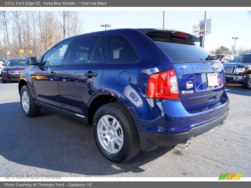 Kona Blue Metallic / Charcoal Black 2011 Ford Edge SE