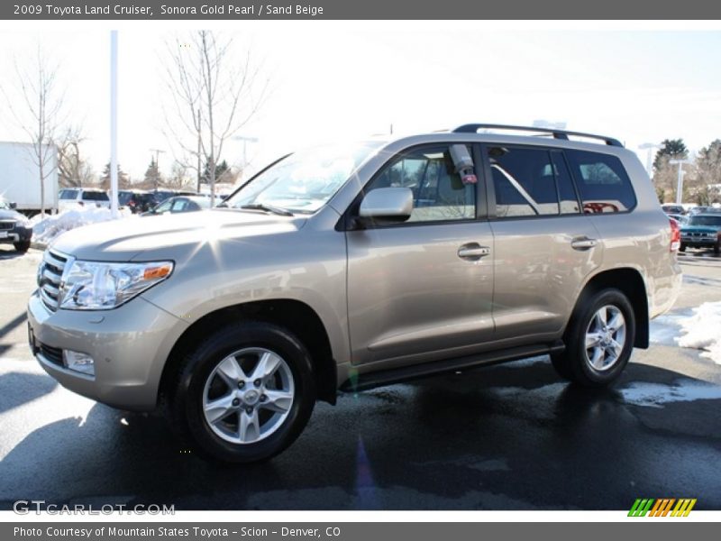 Sonora Gold Pearl / Sand Beige 2009 Toyota Land Cruiser