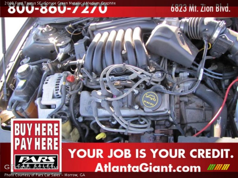 Spruce Green Metallic / Medium Graphite 2003 Ford Taurus SE