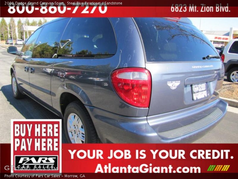 Steel Blue Pearlcoat / Sandstone 2001 Dodge Grand Caravan Sport