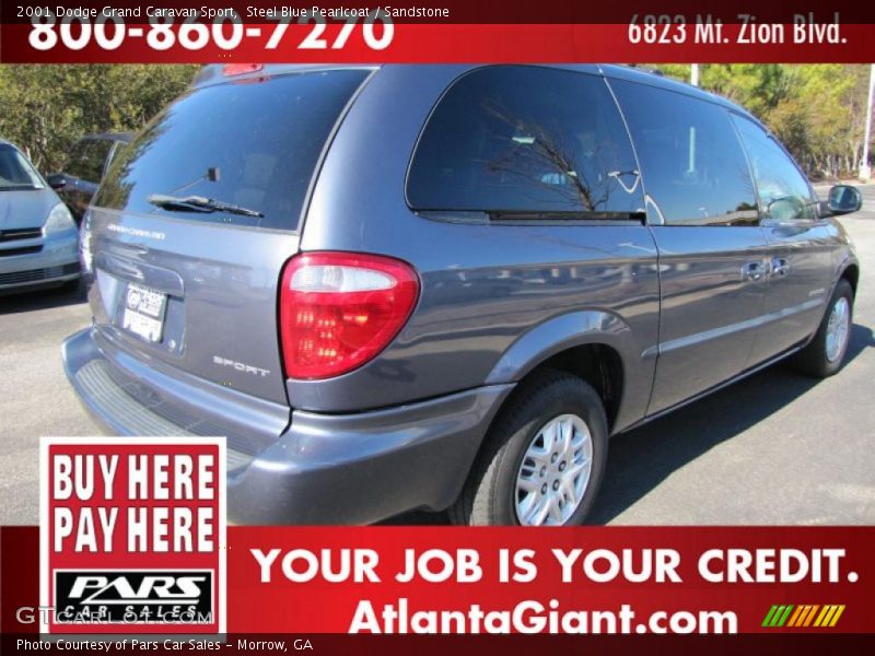 Steel Blue Pearlcoat / Sandstone 2001 Dodge Grand Caravan Sport