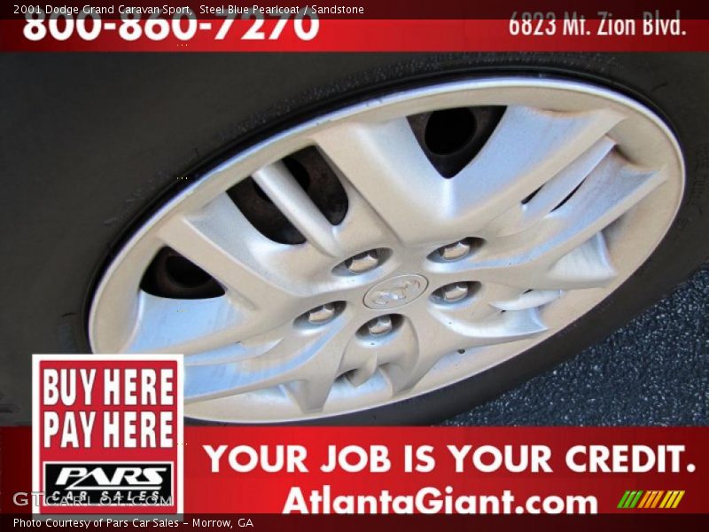 Steel Blue Pearlcoat / Sandstone 2001 Dodge Grand Caravan Sport