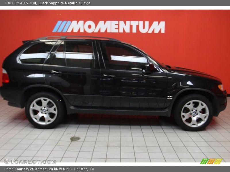 Black Sapphire Metallic / Beige 2003 BMW X5 4.4i
