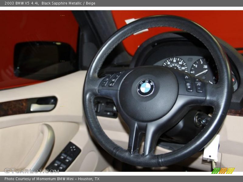 Black Sapphire Metallic / Beige 2003 BMW X5 4.4i