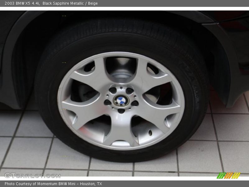 Black Sapphire Metallic / Beige 2003 BMW X5 4.4i