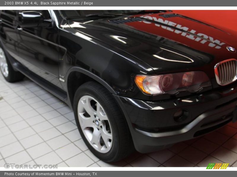 Black Sapphire Metallic / Beige 2003 BMW X5 4.4i