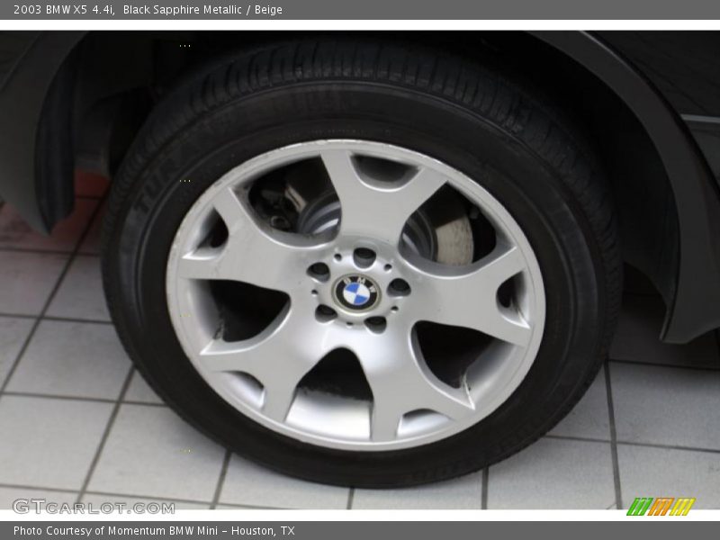 Black Sapphire Metallic / Beige 2003 BMW X5 4.4i
