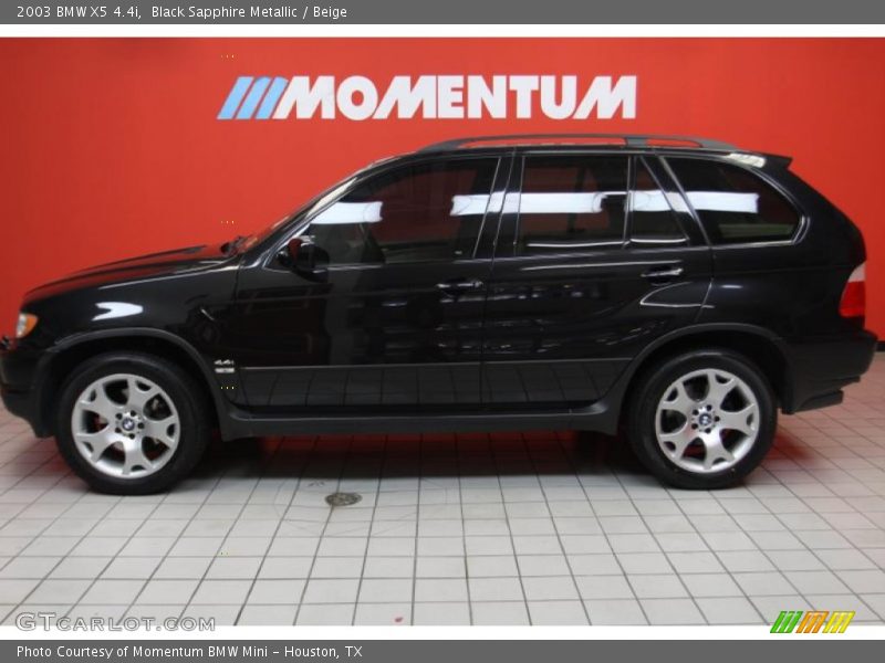 Black Sapphire Metallic / Beige 2003 BMW X5 4.4i