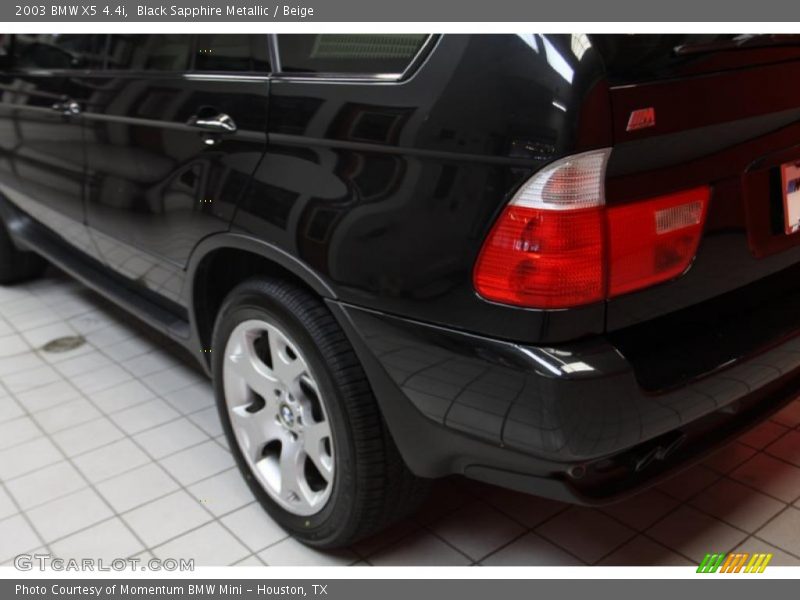 Black Sapphire Metallic / Beige 2003 BMW X5 4.4i