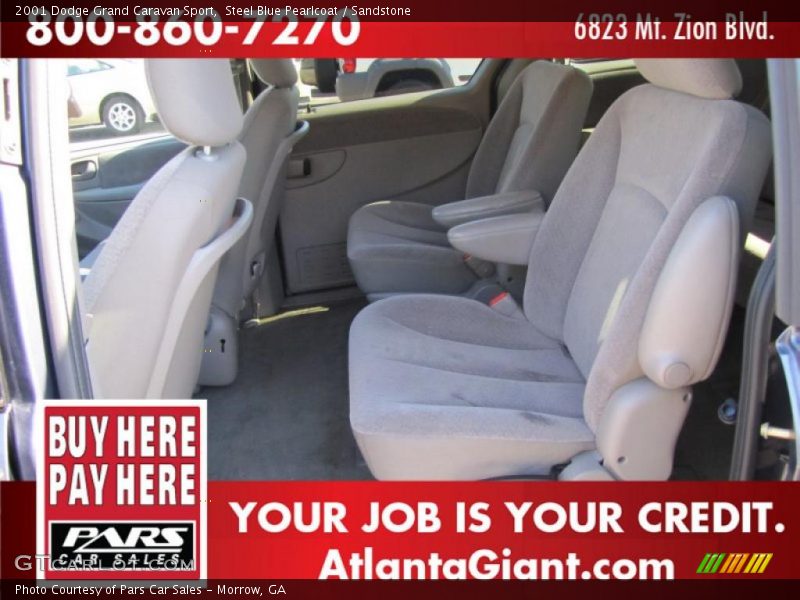 Steel Blue Pearlcoat / Sandstone 2001 Dodge Grand Caravan Sport