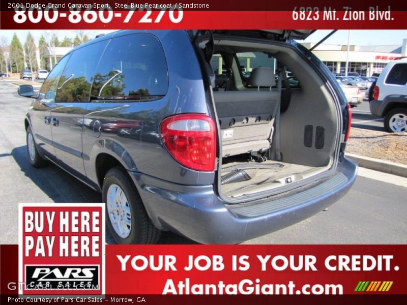 Steel Blue Pearlcoat / Sandstone 2001 Dodge Grand Caravan Sport