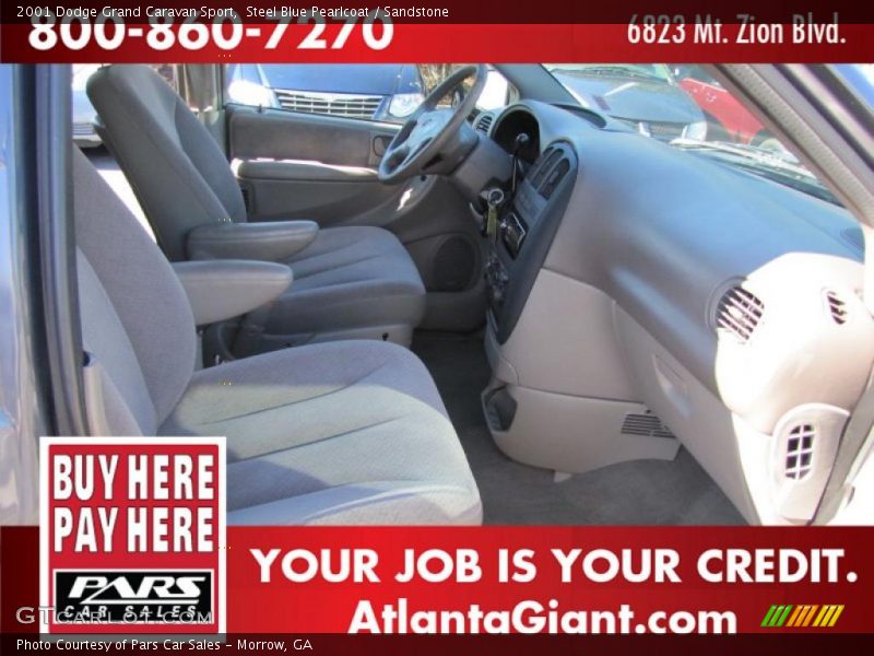 Steel Blue Pearlcoat / Sandstone 2001 Dodge Grand Caravan Sport