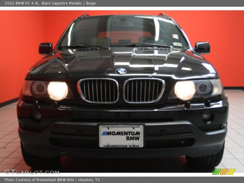 Black Sapphire Metallic / Beige 2003 BMW X5 4.4i