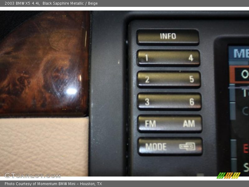 Black Sapphire Metallic / Beige 2003 BMW X5 4.4i