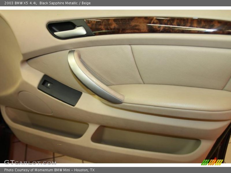 Black Sapphire Metallic / Beige 2003 BMW X5 4.4i