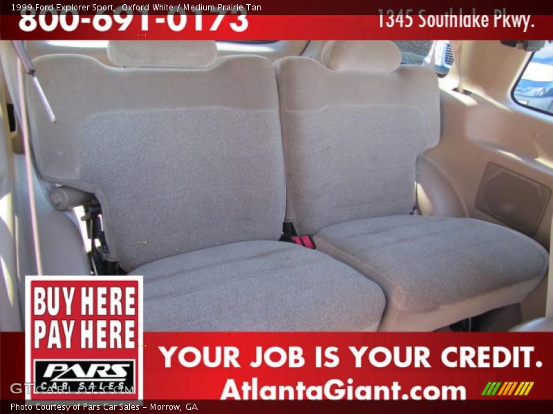Oxford White / Medium Prairie Tan 1999 Ford Explorer Sport