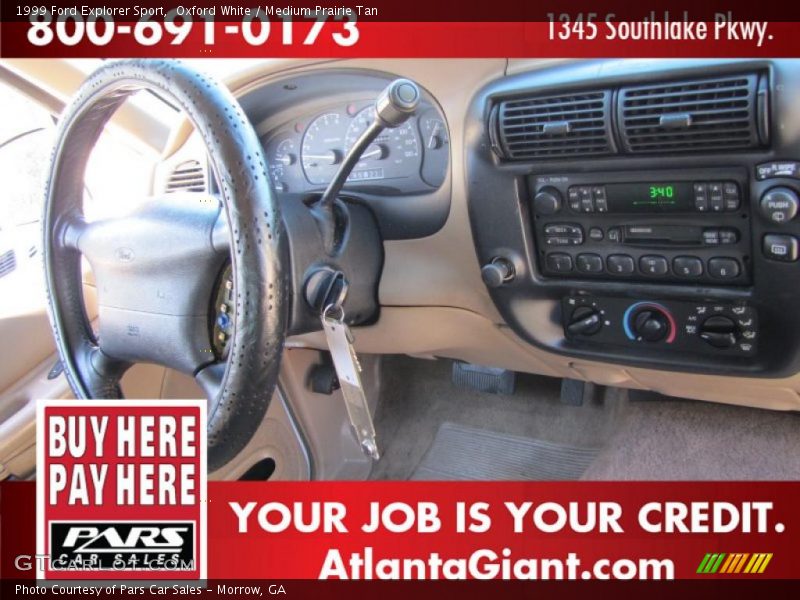 Oxford White / Medium Prairie Tan 1999 Ford Explorer Sport