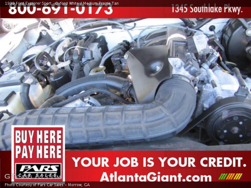 Oxford White / Medium Prairie Tan 1999 Ford Explorer Sport