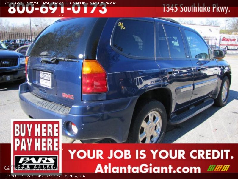 Indigo Blue Metallic / Medium Pewter 2002 GMC Envoy SLT 4x4