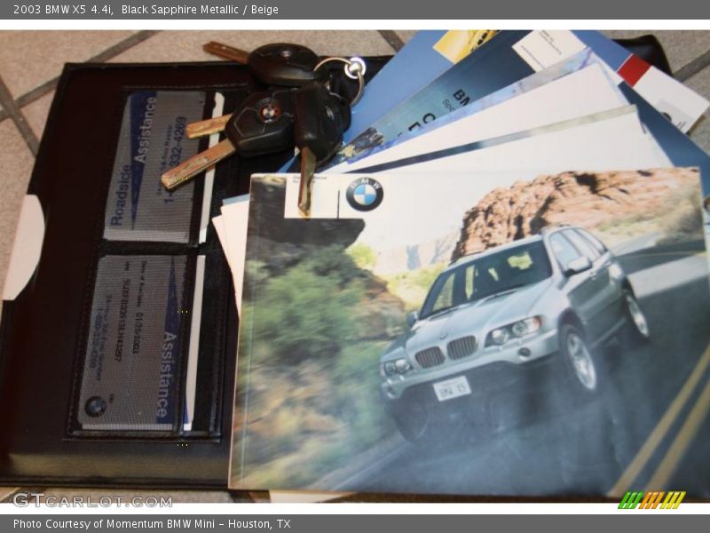 Black Sapphire Metallic / Beige 2003 BMW X5 4.4i