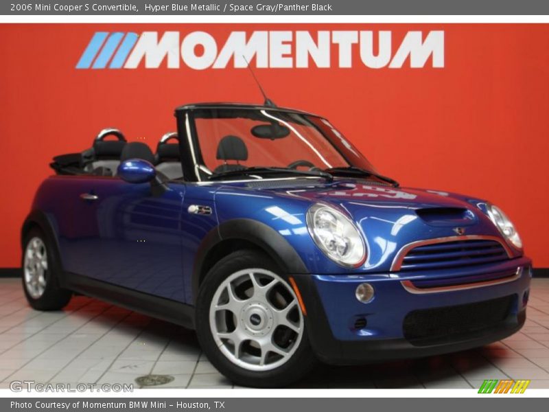 Hyper Blue Metallic / Space Gray/Panther Black 2006 Mini Cooper S Convertible