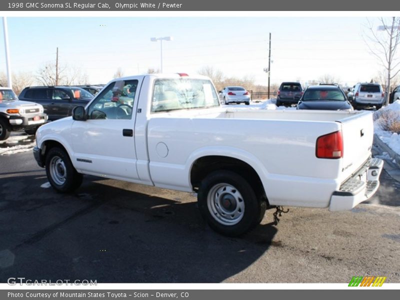  1998 Sonoma SL Regular Cab Olympic White