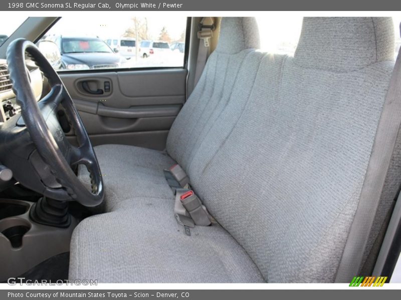  1998 Sonoma SL Regular Cab Pewter Interior