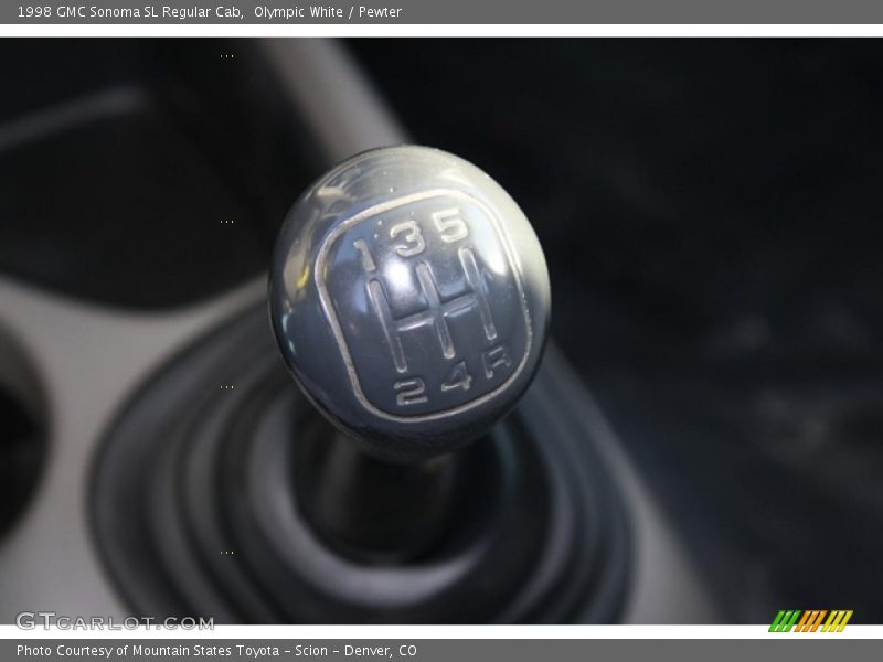  1998 Sonoma SL Regular Cab 5 Speed Manual Shifter