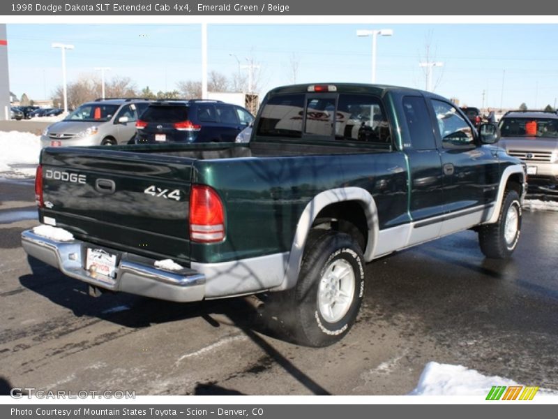  1998 Dakota SLT Extended Cab 4x4 Emerald Green