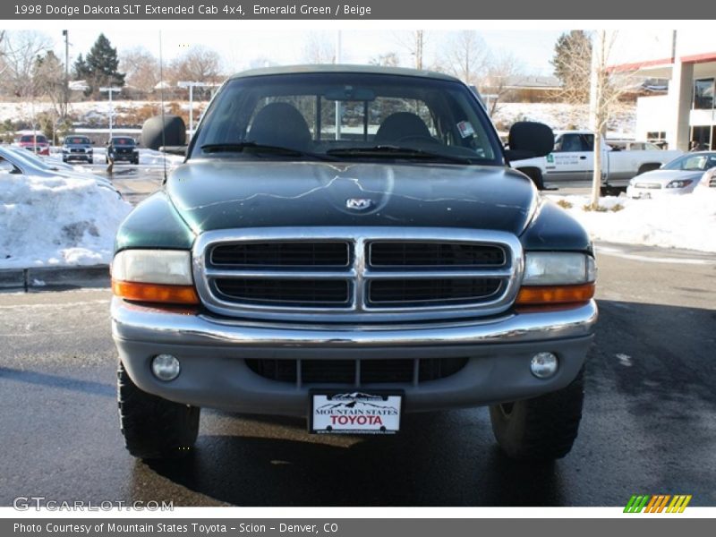 Emerald Green / Beige 1998 Dodge Dakota SLT Extended Cab 4x4