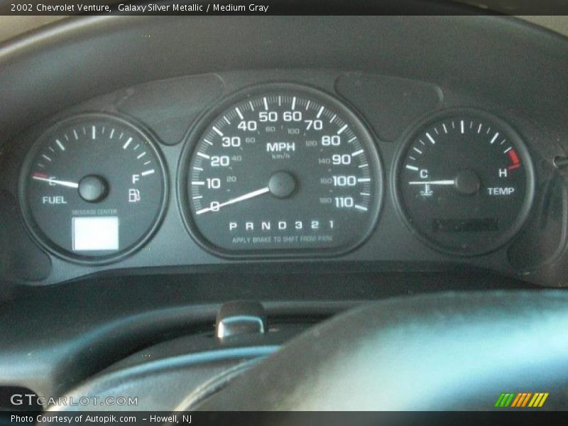 Galaxy Silver Metallic / Medium Gray 2002 Chevrolet Venture