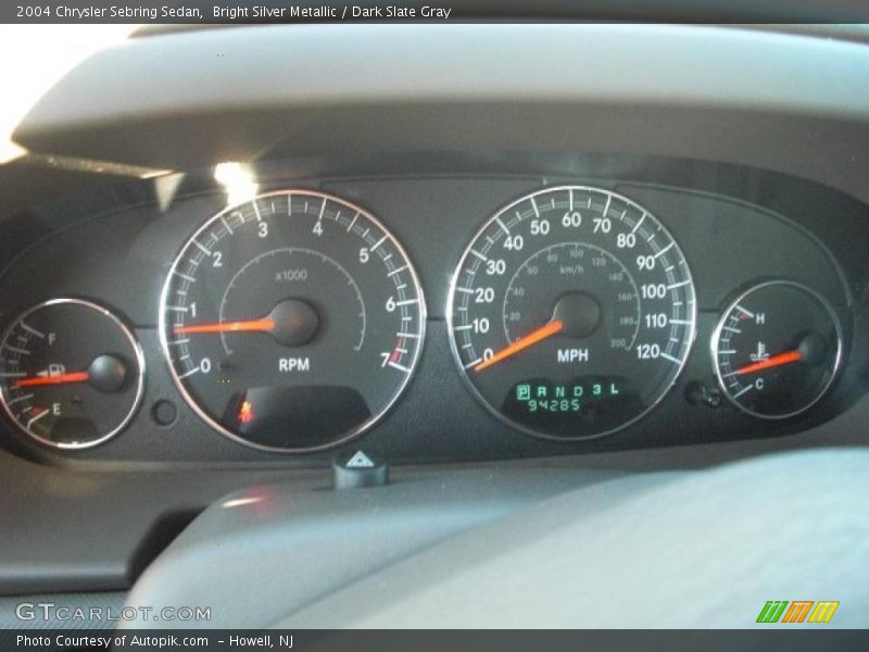 Bright Silver Metallic / Dark Slate Gray 2004 Chrysler Sebring Sedan