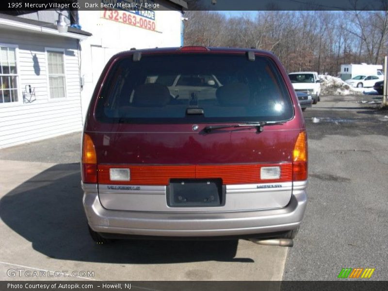 Dark Berry Metallic / Beige 1995 Mercury Villager GS