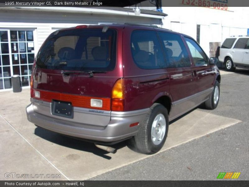 Dark Berry Metallic / Beige 1995 Mercury Villager GS