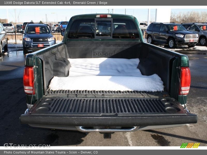 Emerald Green / Beige 1998 Dodge Dakota SLT Extended Cab 4x4