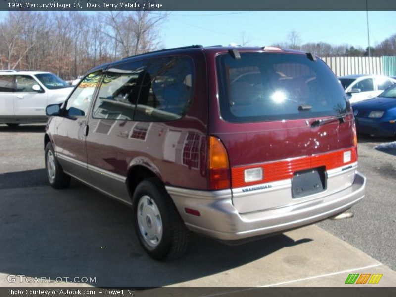 Dark Berry Metallic / Beige 1995 Mercury Villager GS