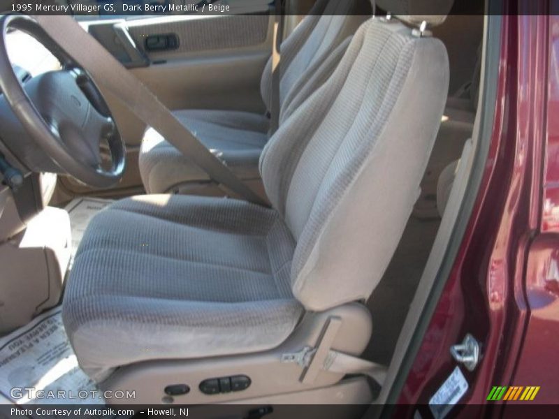 Dark Berry Metallic / Beige 1995 Mercury Villager GS