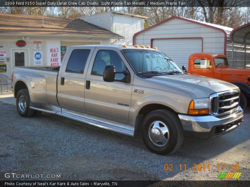 Front 3/4 View of 1999 F350 Super Duty Lariat Crew Cab Dually