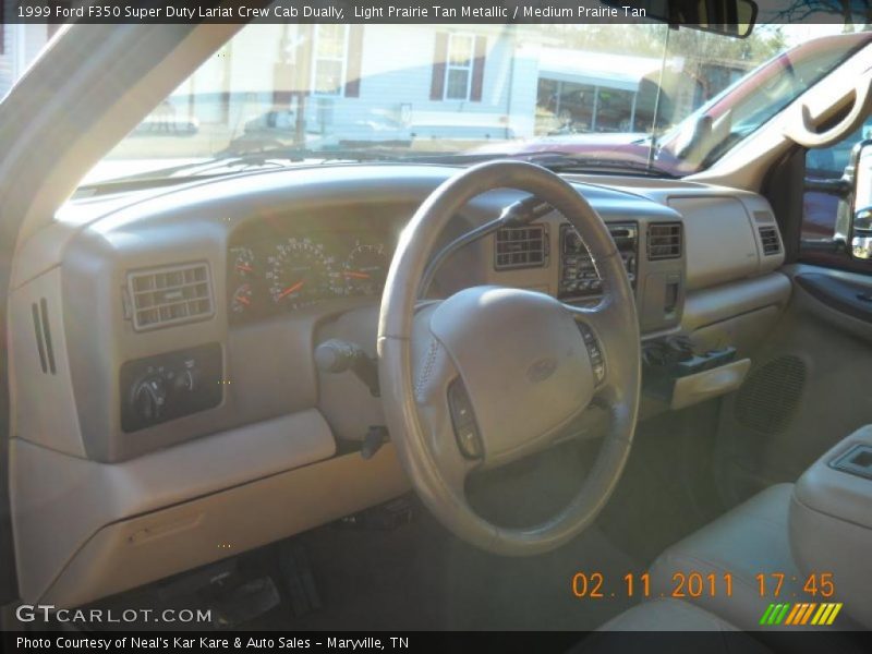 Light Prairie Tan Metallic / Medium Prairie Tan 1999 Ford F350 Super Duty Lariat Crew Cab Dually