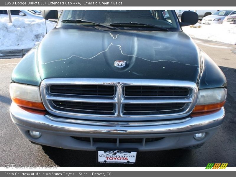 Emerald Green / Beige 1998 Dodge Dakota SLT Extended Cab 4x4