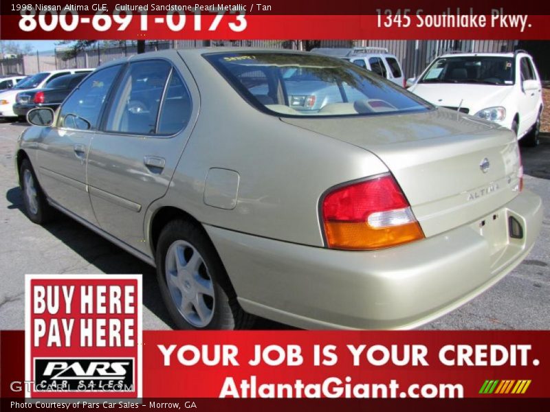 Cultured Sandstone Pearl Metallic / Tan 1998 Nissan Altima GLE