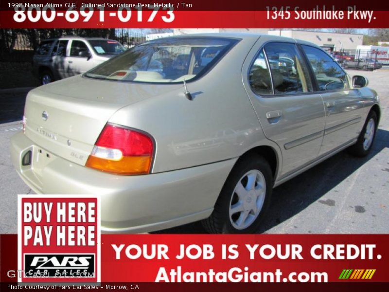 Cultured Sandstone Pearl Metallic / Tan 1998 Nissan Altima GLE